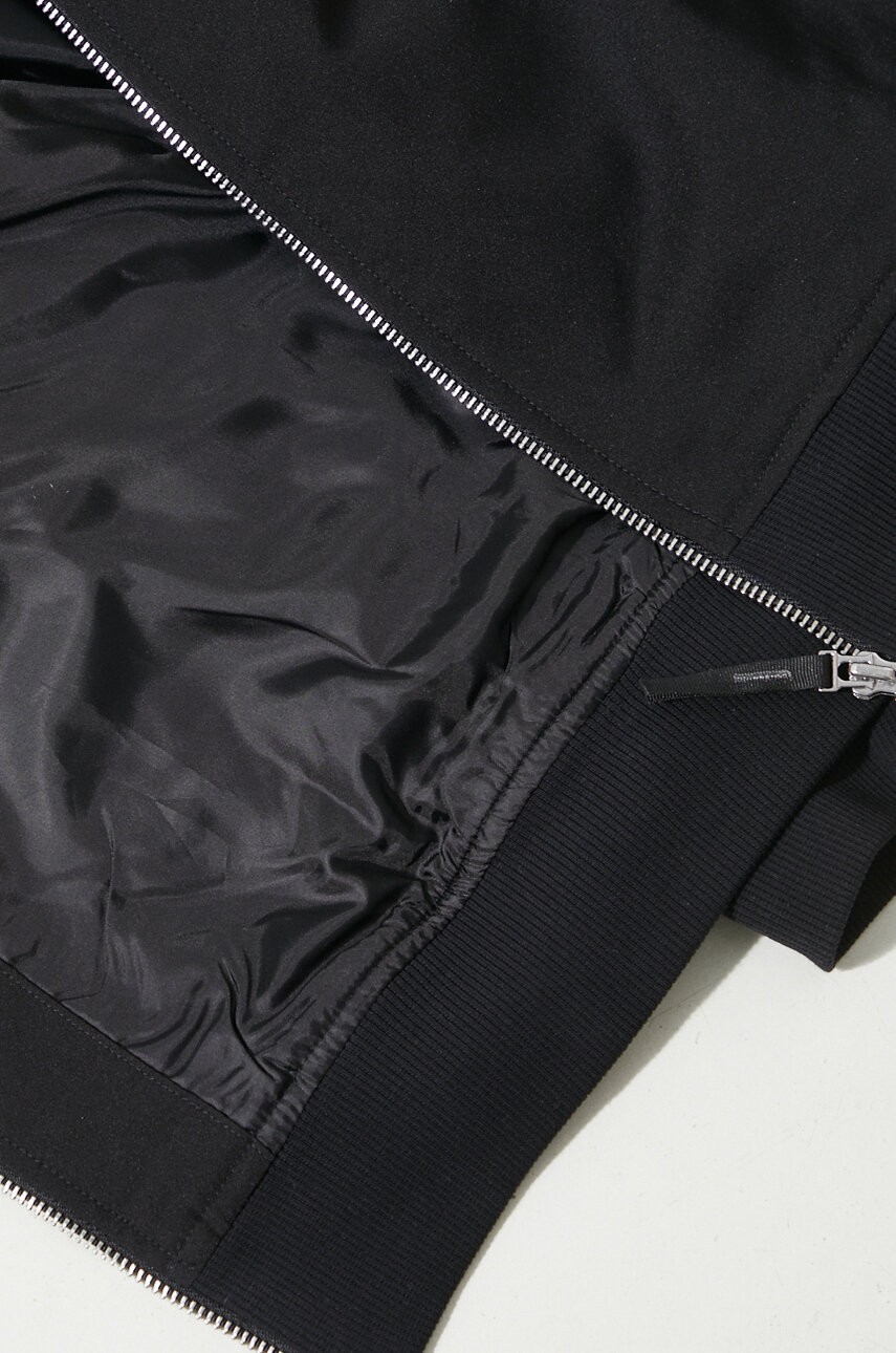 Unisex Shiny Bomber Jacket - Silver main image 1