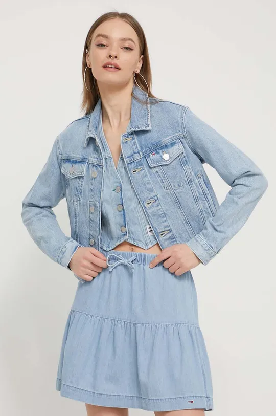 blu Tommy Jeans giacca di jeans Donna