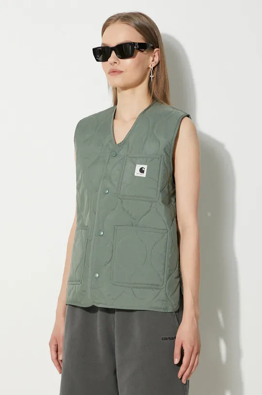 green Carhartt WIP vest Skyler Vest