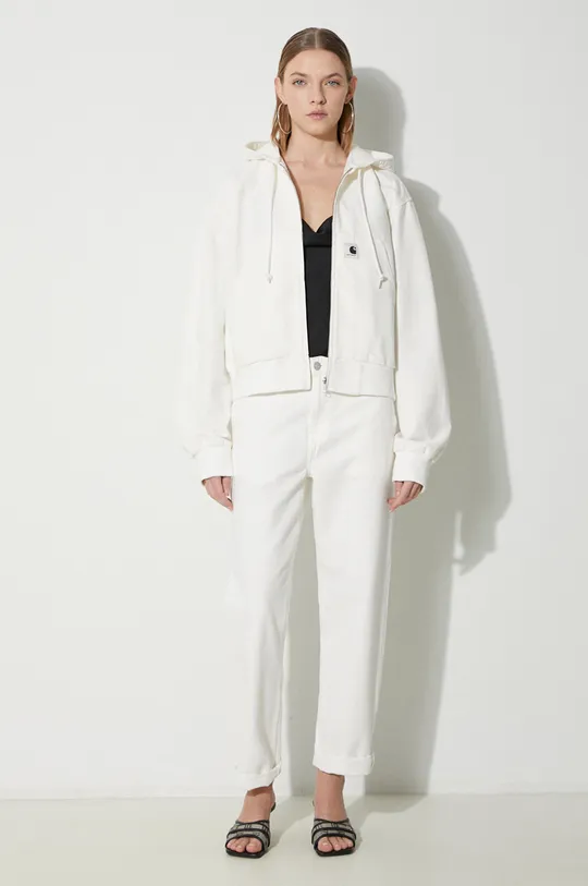 Carhartt WIP denim jacket Amherst Jacket white