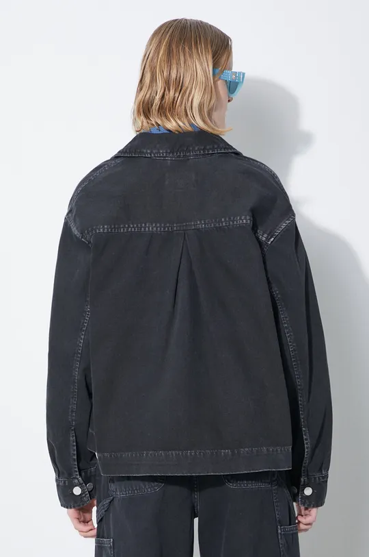 Rifľová bunda Carhartt WIP Garrison Jacket čierna