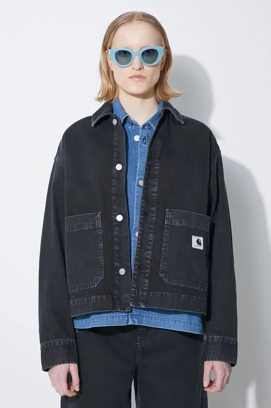 Carhartt WIP kurtka jeansowa Garrison Jacket 100 % Bawełna