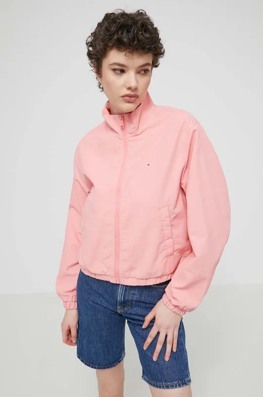 rózsaszín Tommy Jeans rövid kabát