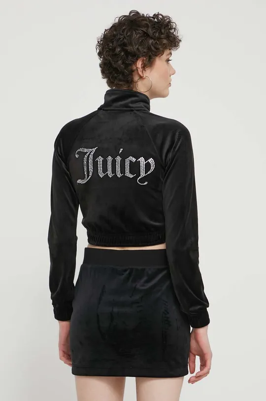 fekete Juicy Couture velúr pulóver
