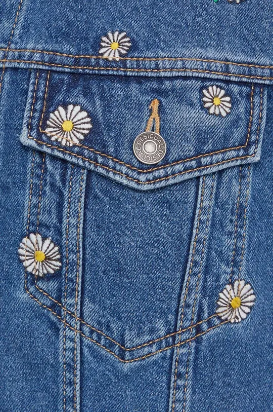 Desigual kurtka jeansowa FLOWERS