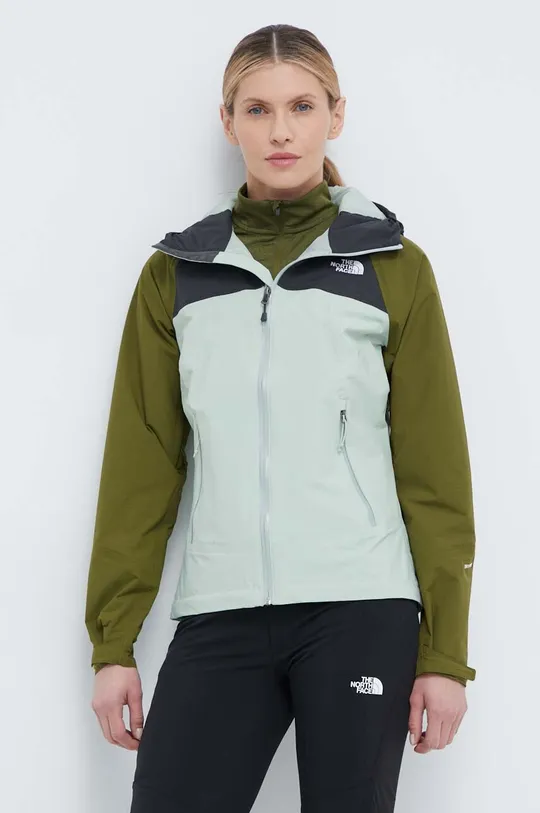 zöld The North Face szabadidős kabát Stratos Női