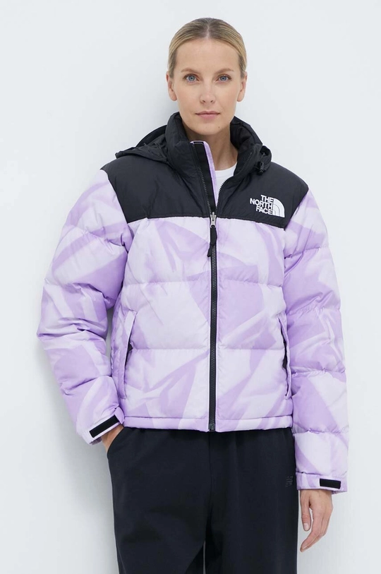 μωβ Μπουφάν με επένδυση από πούπουλα The North Face 1996 RETRO NUPTSE JACKET