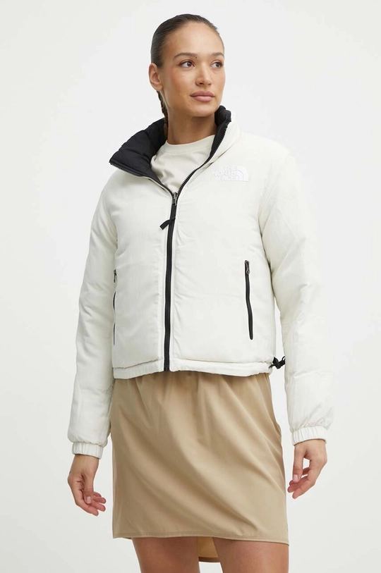 The North Face kurtka puchowa dwustronna NUPTSE JACKET beżowy