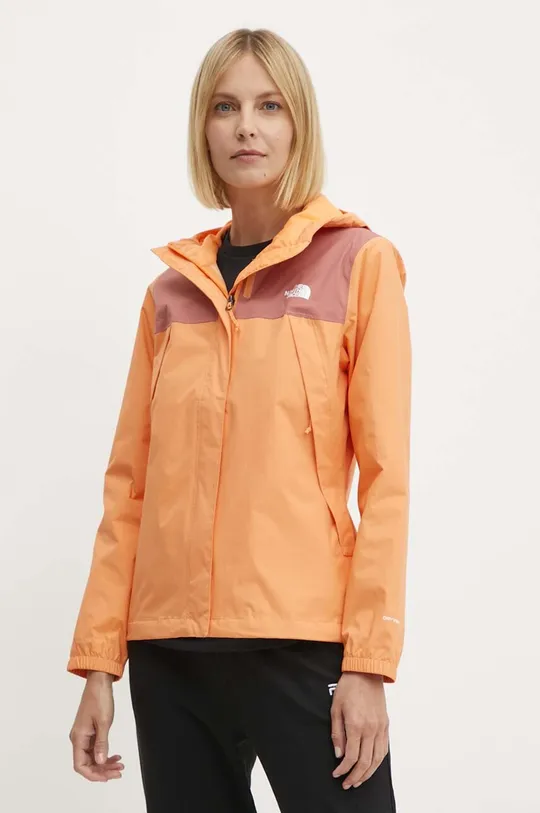 narancssárga The North Face rövid kabát Női