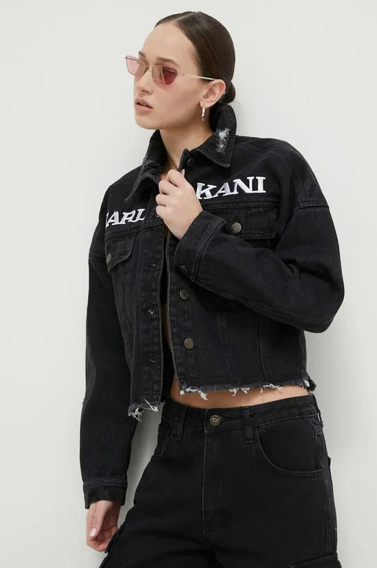 Jeans jakna Karl Kani črna
