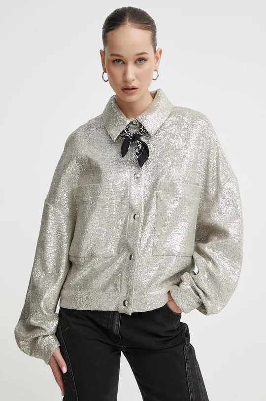 srebrny IRO kurtka koszulowa