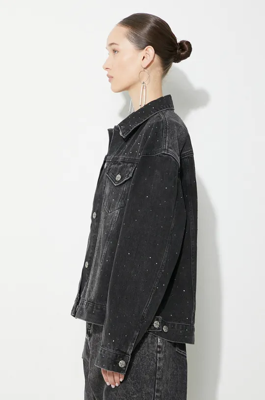 nero KSUBI giacca di jeans Oversized Jacket Krystal Noir