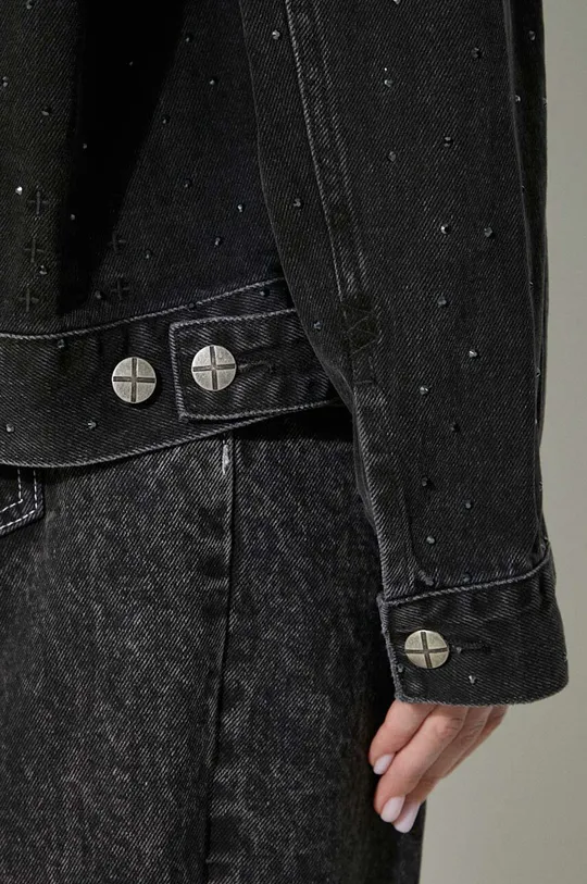KSUBI geaca jeans Oversized Jacket Krystal Noir