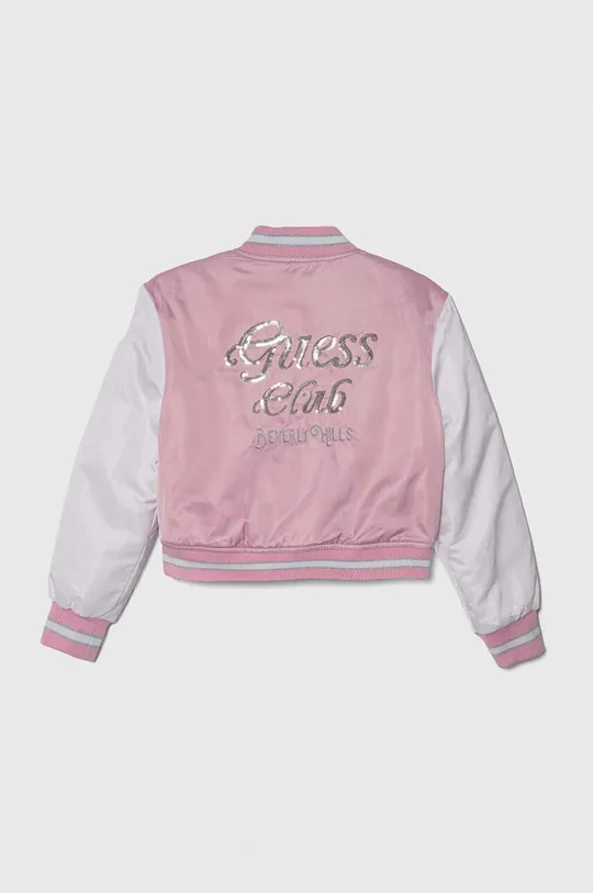 Детская куртка-бомбер Guess розовый