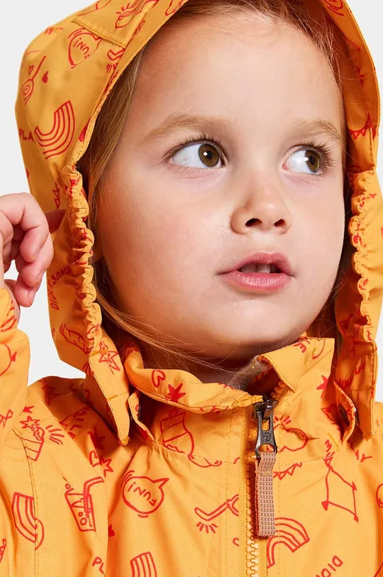 oranžna Otroška vodoodporna jakna Didriksons NORMA KIDS PR JKT 3