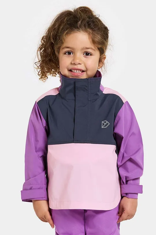 фіолетовий Дитяча куртка Didriksons LINGON KIDS JKT Для дівчаток