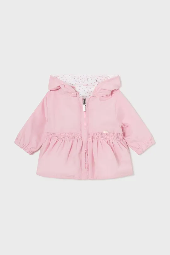 rózsaszín Mayoral Newborn kétoldalas baba kabát Lány