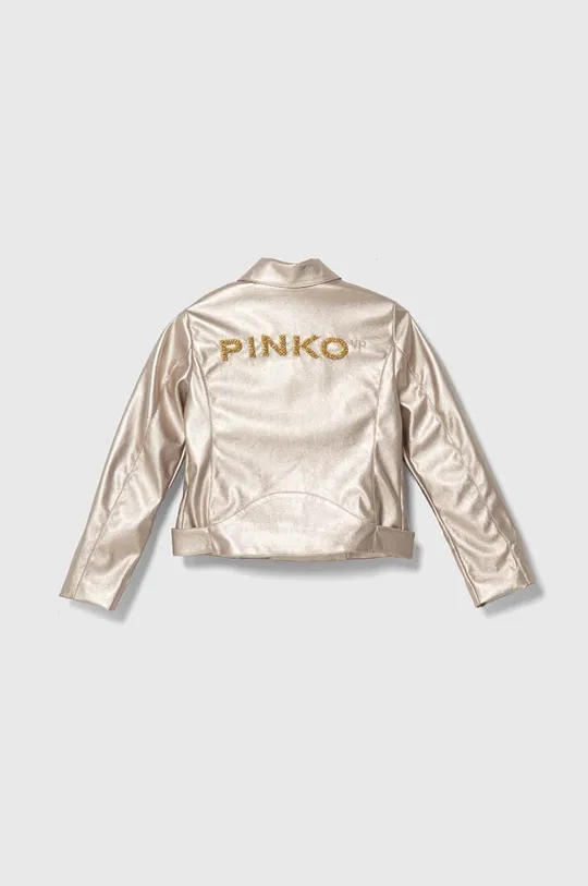 Otroška biker jakna Pinko Up zlata