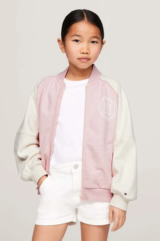рожевий Дитяча куртка-бомбер Tommy Hilfiger Для дівчаток