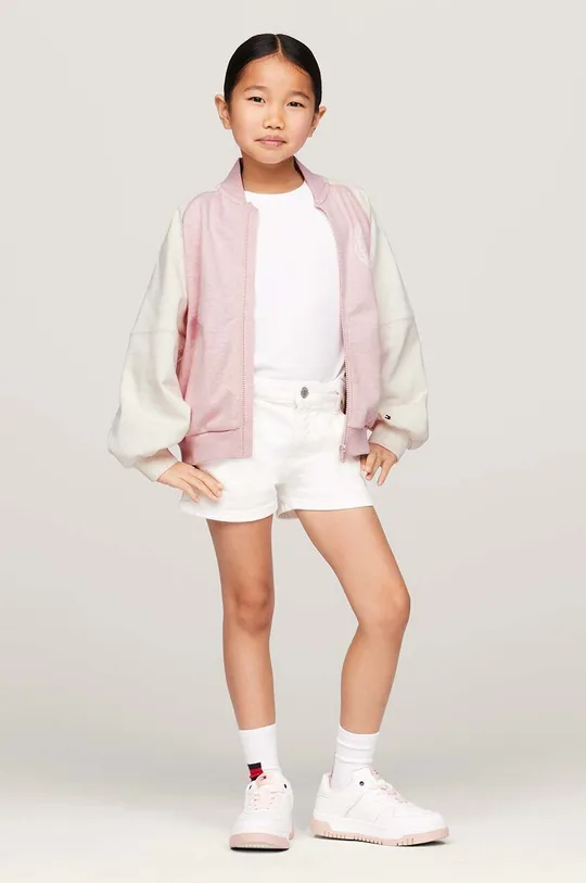 rosa Tommy Hilfiger giacca bomber bambini