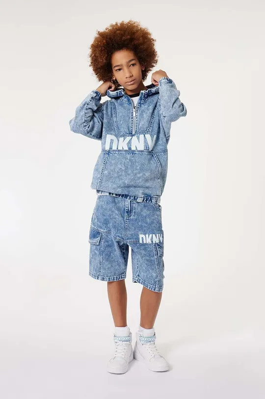 μπλε Παιδικό τζιν μπουφάν DKNY Παιδικά