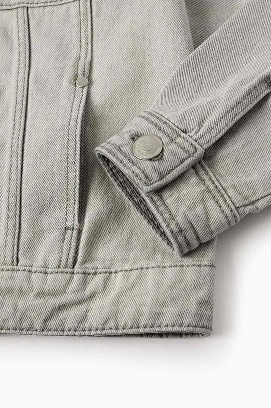 szary zippy kurtka jeansowa dziecięca