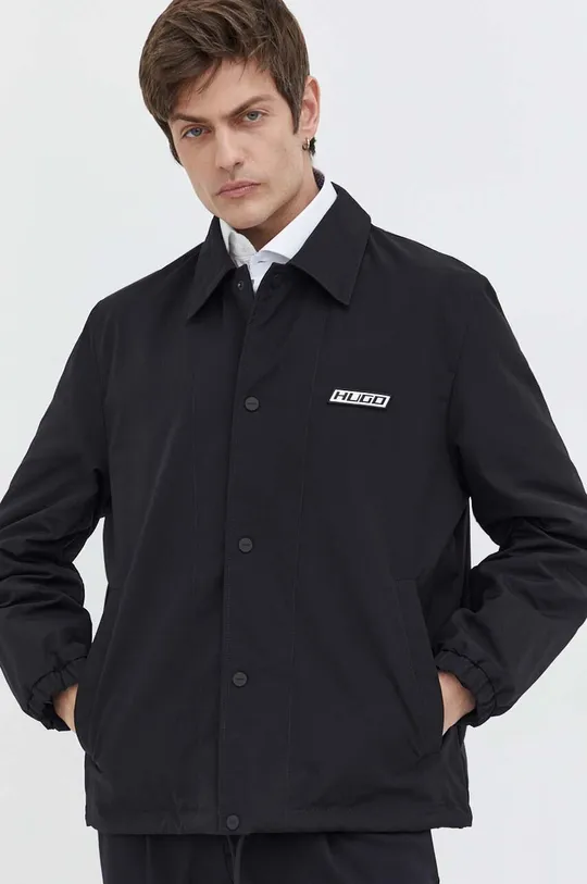 чёрный Куртка-рубашка HUGO Мужской