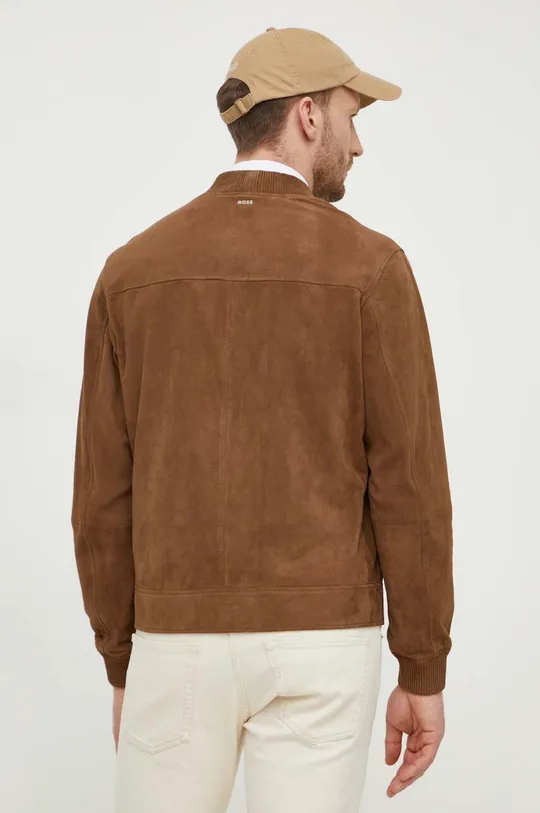 Замшева куртка BOSS Основний матеріал: 100% Козина шкіра Підкладка: 100% Віскоза Оздоблення: 100% Шкіра ягняти