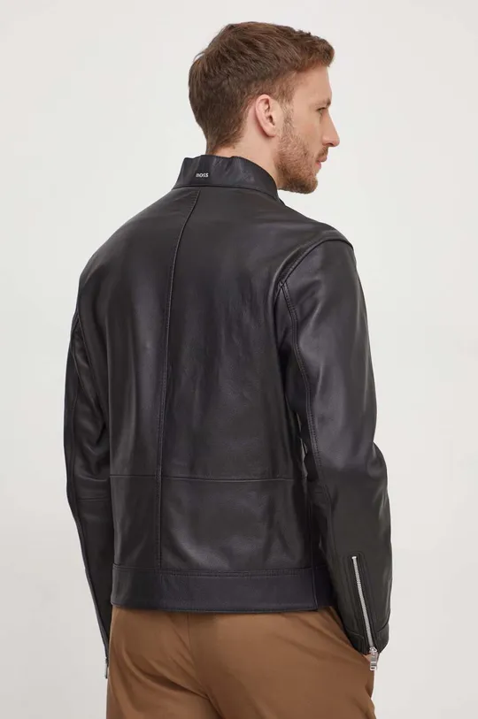 Кожаная куртка BOSS Основной материал: 100% Кожа ягненка Подкладка: 54% Полиэстер, 46% Вискоза