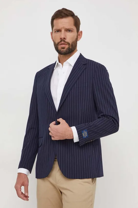 blu navy Polo Ralph Lauren blazer con aggiunta di lana Uomo