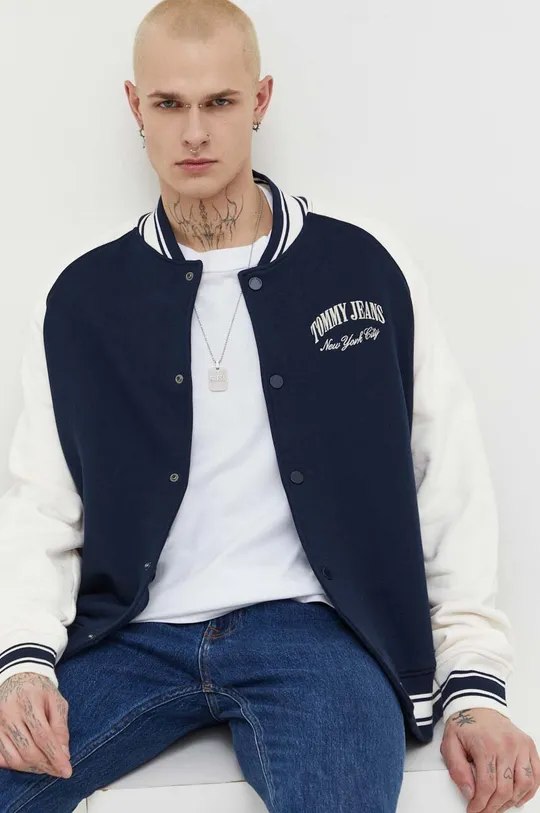 sötétkék Tommy Jeans pamut melegítőfelső Férfi