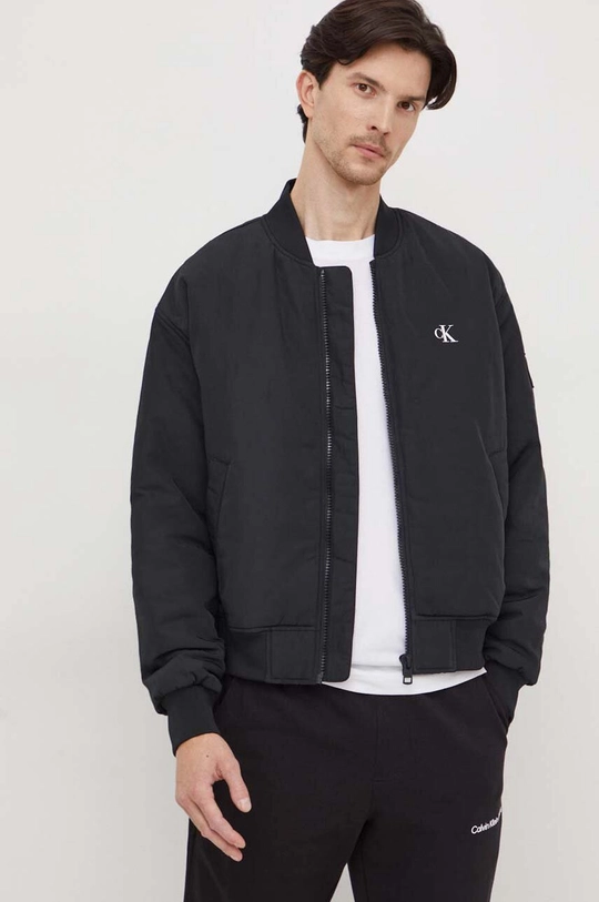 czarny Calvin Klein Jeans kurtka bomber Męski