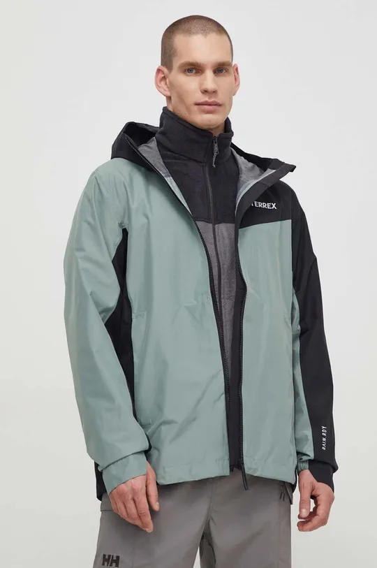 zelena Vodoodporna jakna adidas TERREX Multi 2.5 L RAIN.RDY Moški