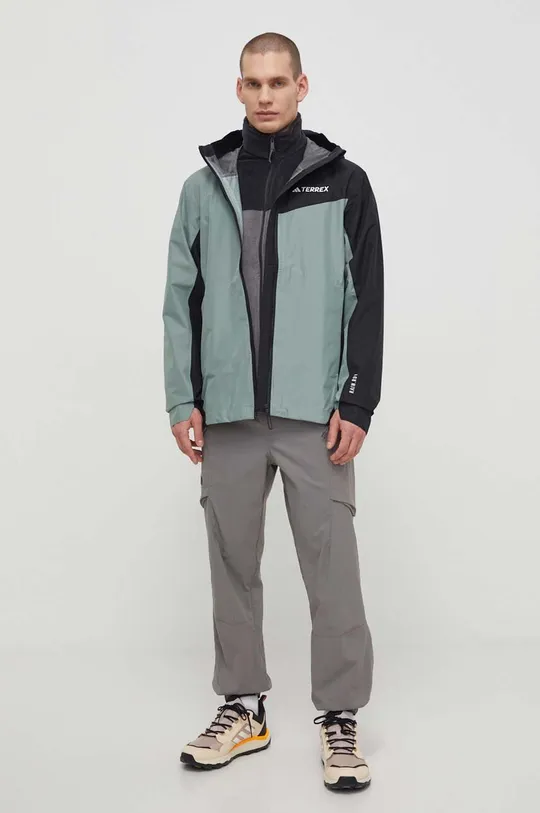 Vodoodporna jakna adidas TERREX Multi 2.5 L RAIN.RDY zelena