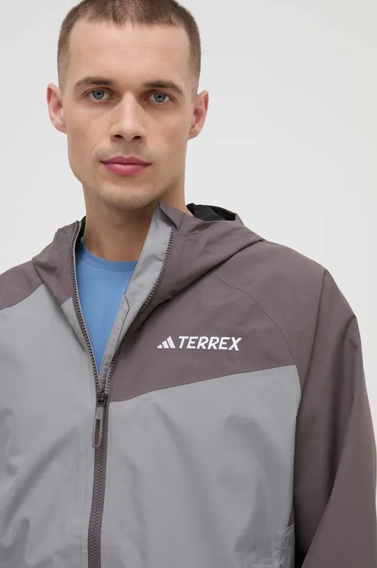 grigio adidas TERREX giacca impermeabile Multi