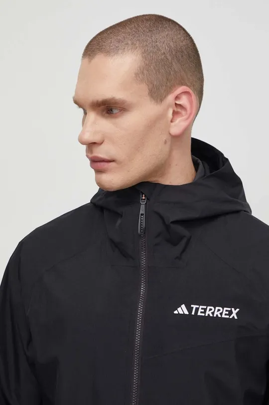 μαύρο Αδιάβροχο μπουφάν adidas TERREX Multi 2L RAIN.RDY