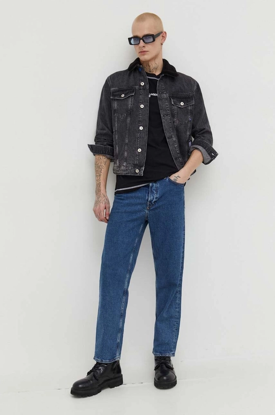 Karl Lagerfeld Jeans giacca di jeans nero