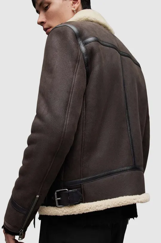 Kožená bunda AllSaints Rhys Hlavný materiál: 100 % Prírodná koža