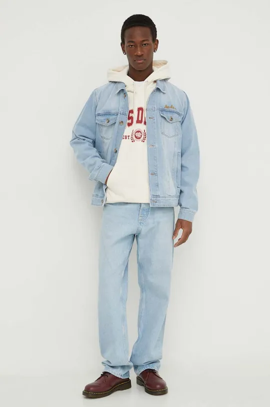 Jeans jakna Les Deux modra