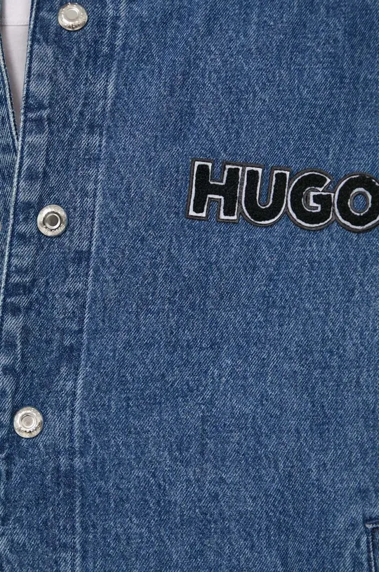 Hugo Blue kurtka bomber jeansowa Męski