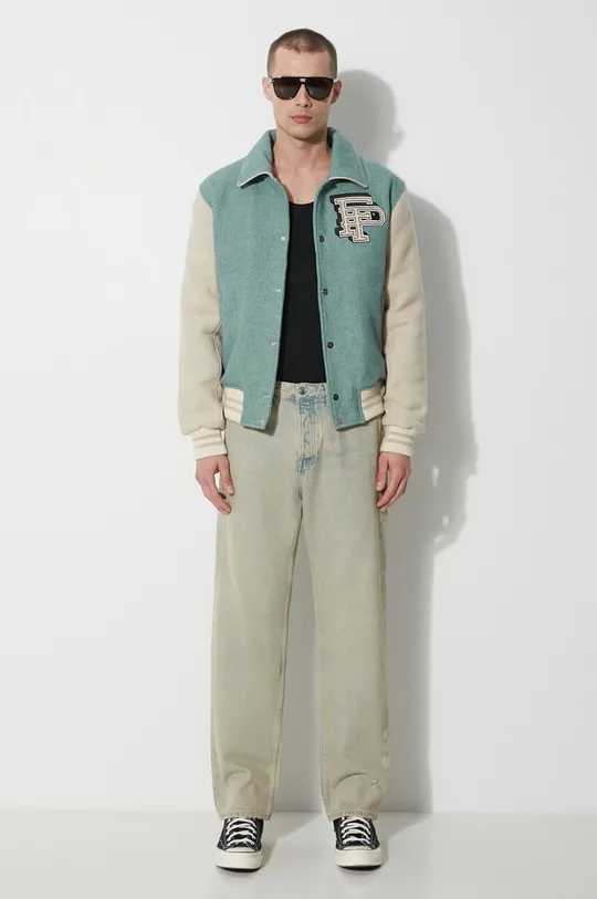 Filling Pieces wool jacket green