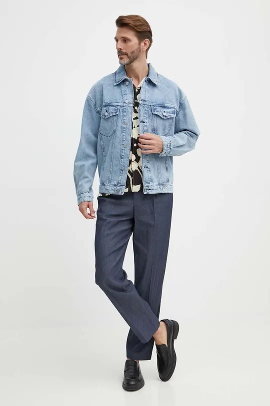 Jeans jakna BOSS modra