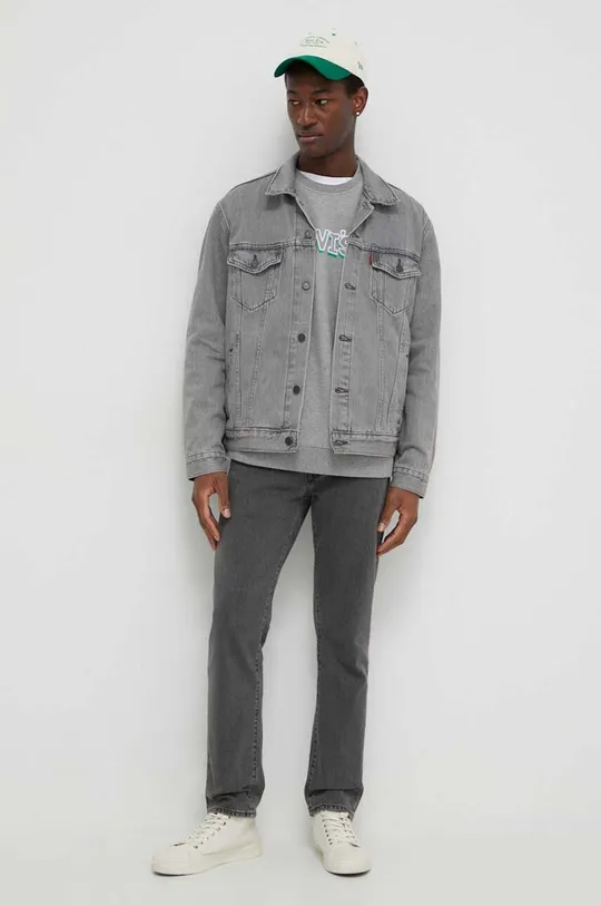 Levi's giacca di jeans grigio