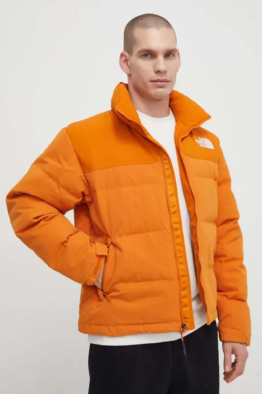 pomarańczowy The North Face kurtka puchowa 92 RIPSTOP NUPTSE Męski