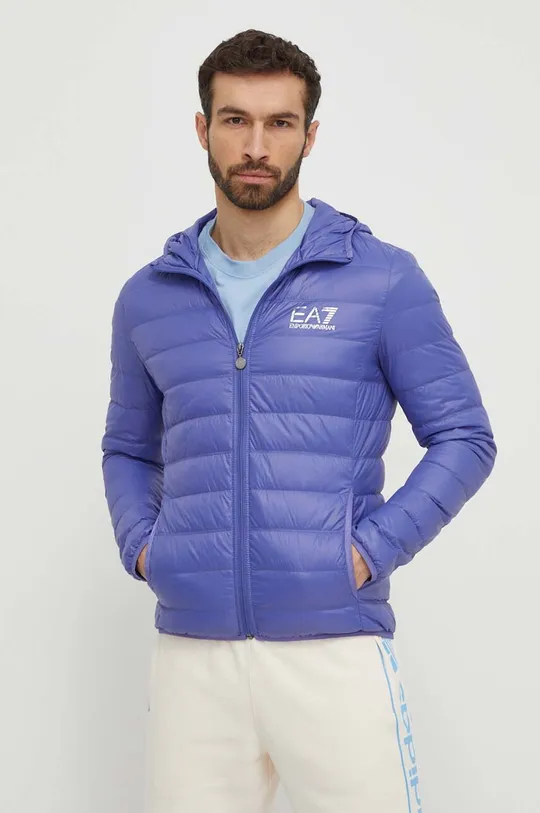 фиолетовой Пуховая куртка EA7 Emporio Armani Мужской