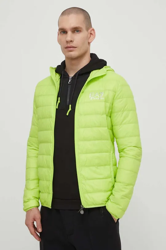 зелёный Пуховая куртка EA7 Emporio Armani Мужской
