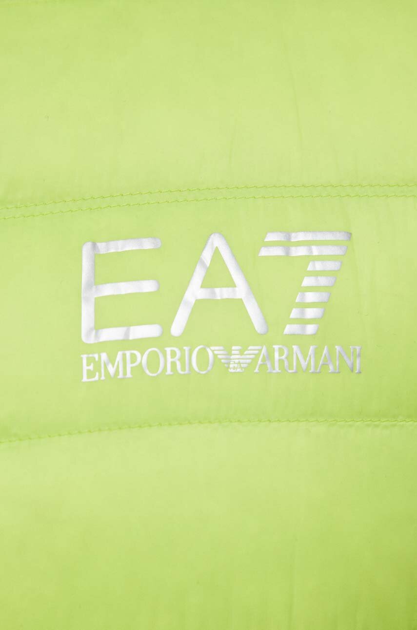 Пуховая куртка EA7 Emporio Armani мужская цвет зелёный переходная ...