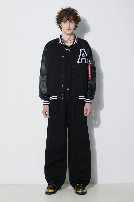 Alpha Industries bomber jacket PU College black