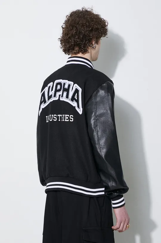 Alpha Industries bomber jacket PU College Outsole: 100% Polyester Fabric 1: 100% Polyester Fabric 2: 100% Polyurethane