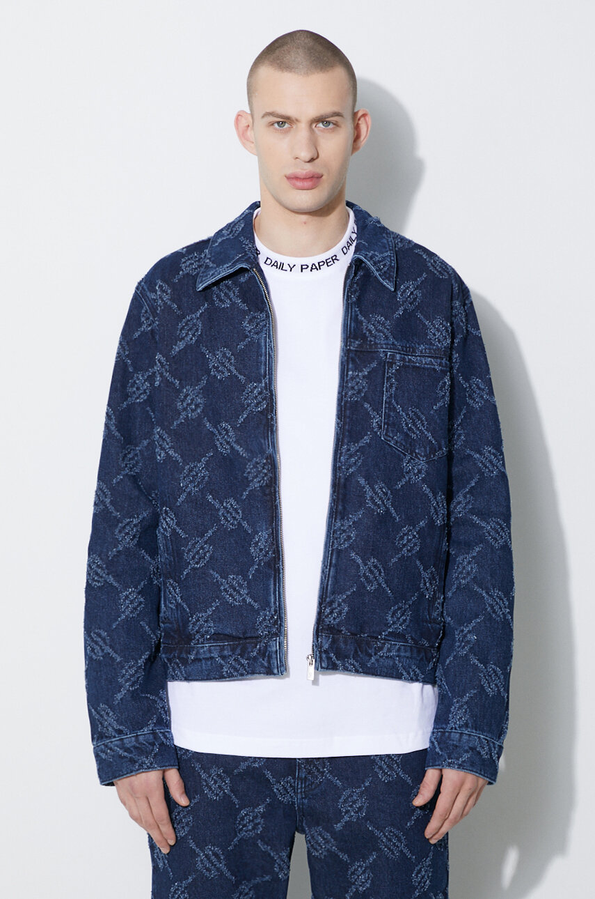 Daily Paper denim jacket Jacob Denim Jacket men's blue color 2411041 ...